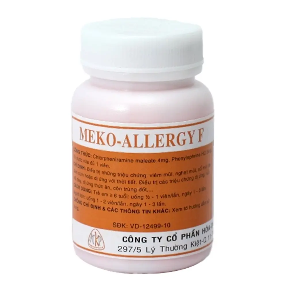 Meko-Allergy F Mekophar chai 100 viên