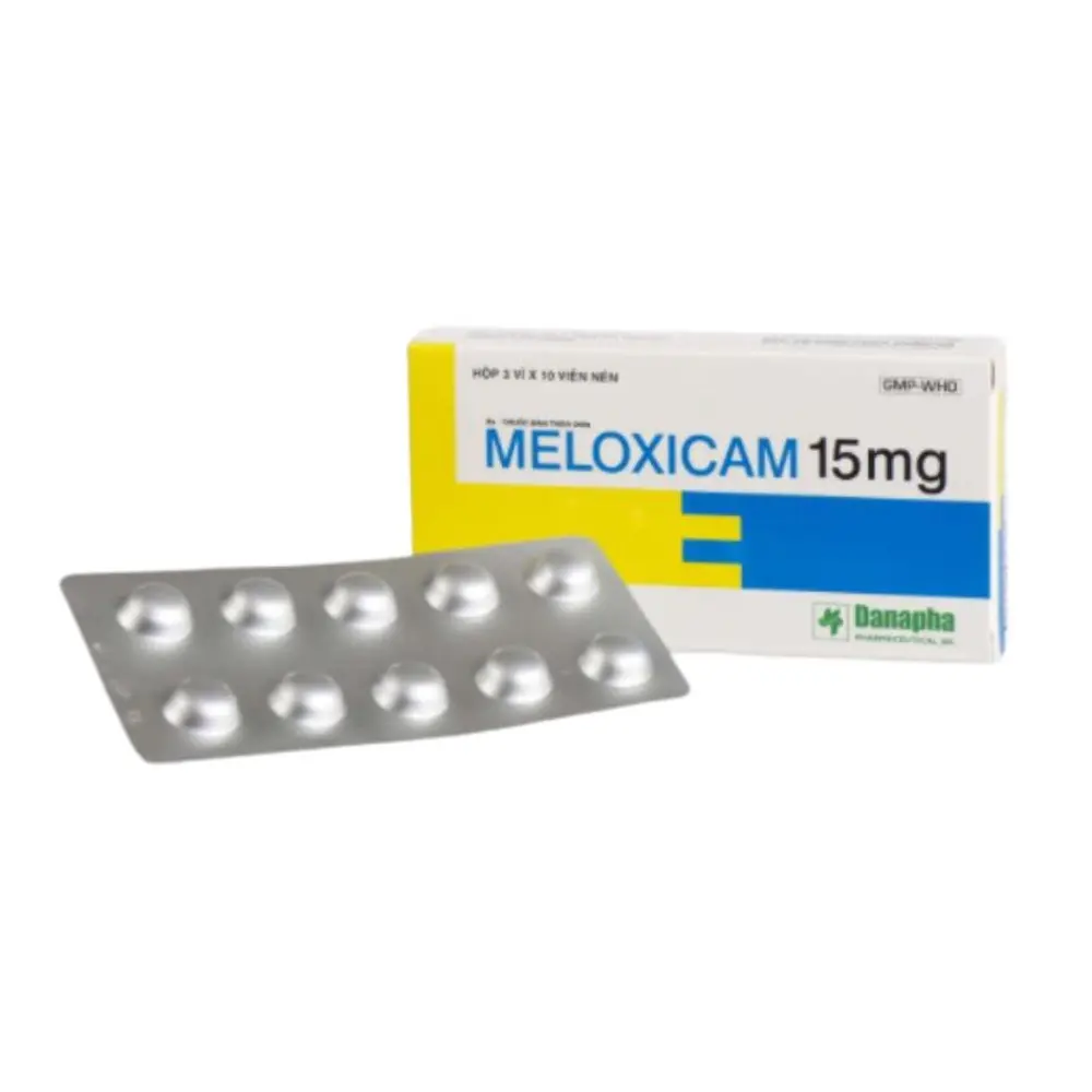 Meloxicam 15 mg Danapha 3 vỉ x 10 viên