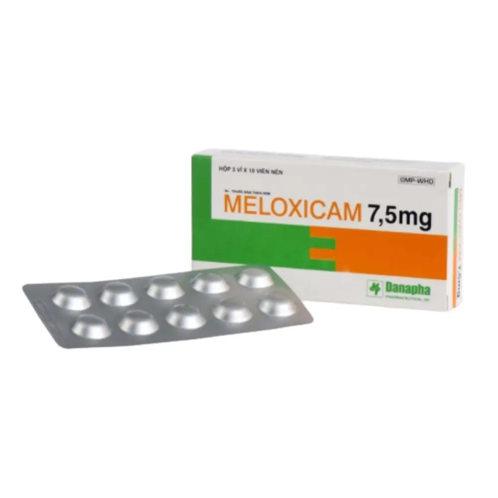 Meloxicam 7.5 mg Danapha 3 vỉ x 10 viên