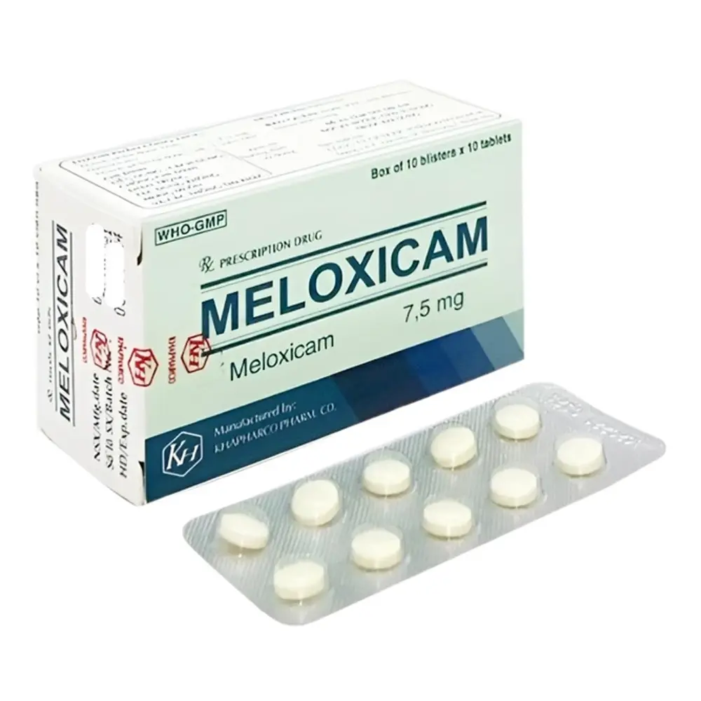 Meloxicam 7.5 mg Khapharco 10 vỉ x 10 viên