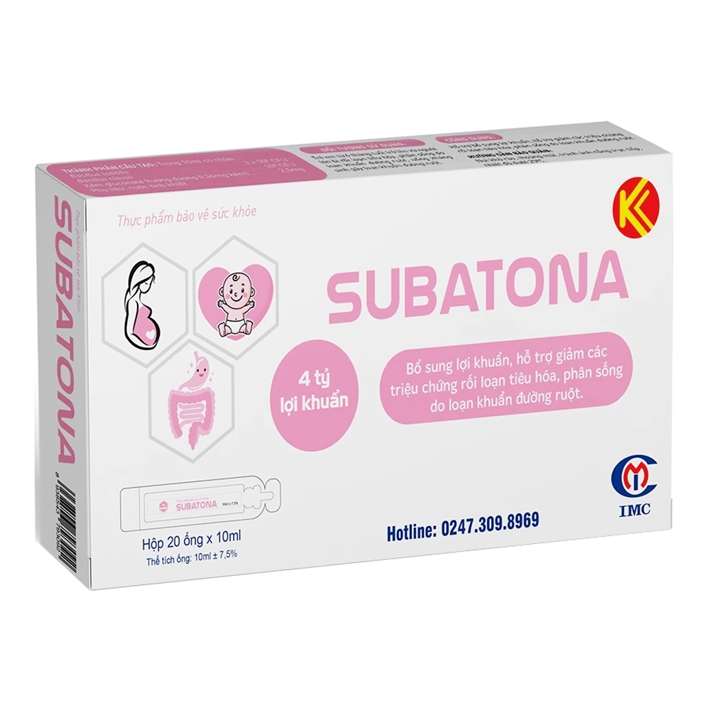 Men Vi Sinh Subatona 20 ống x 10ml