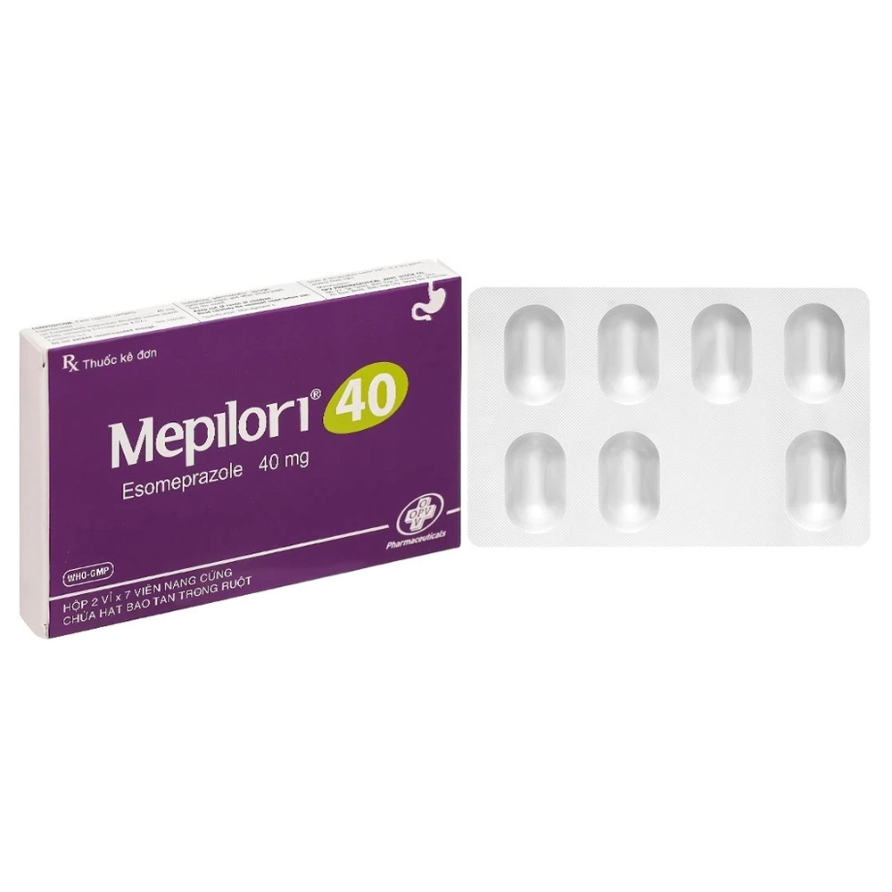 Mepilori 40 (Esomeprazole 40mg) OPC 2 vỉ x 7 viên