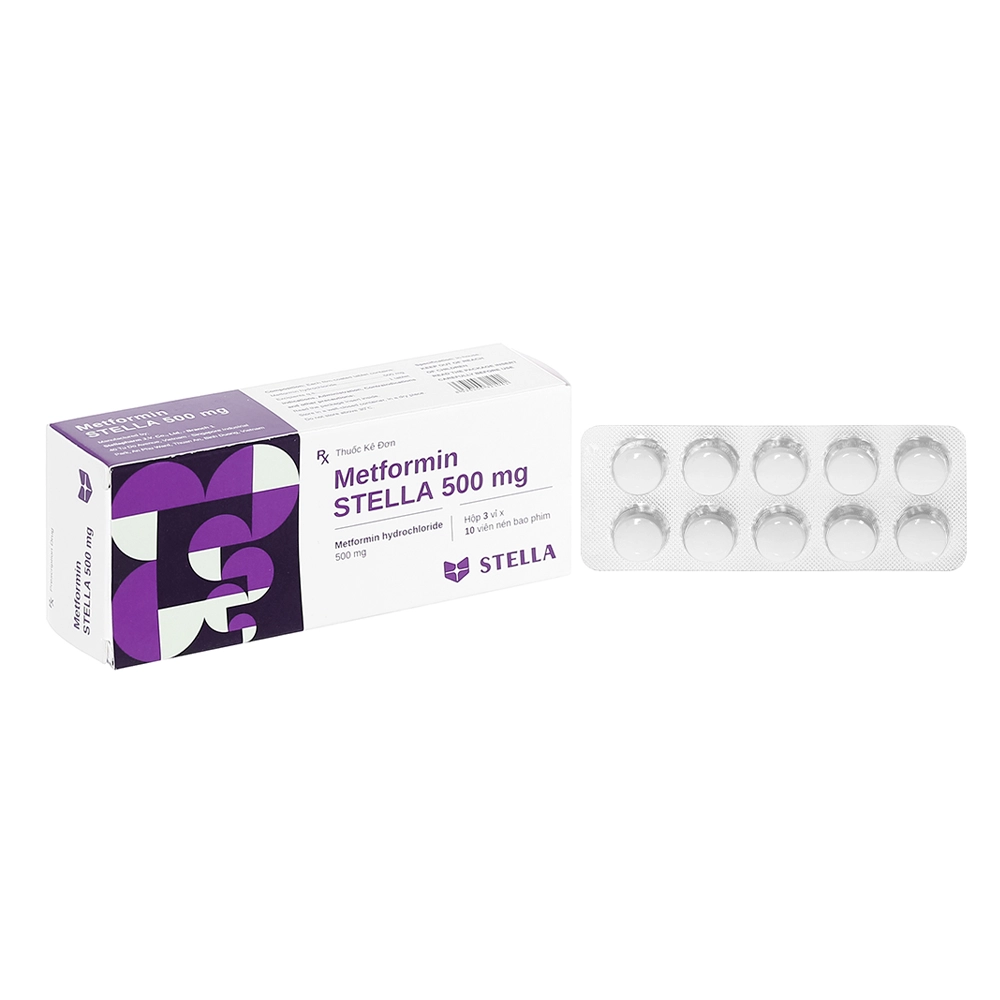 Metformin 500mg Stella 6 vỉ x 10 viên