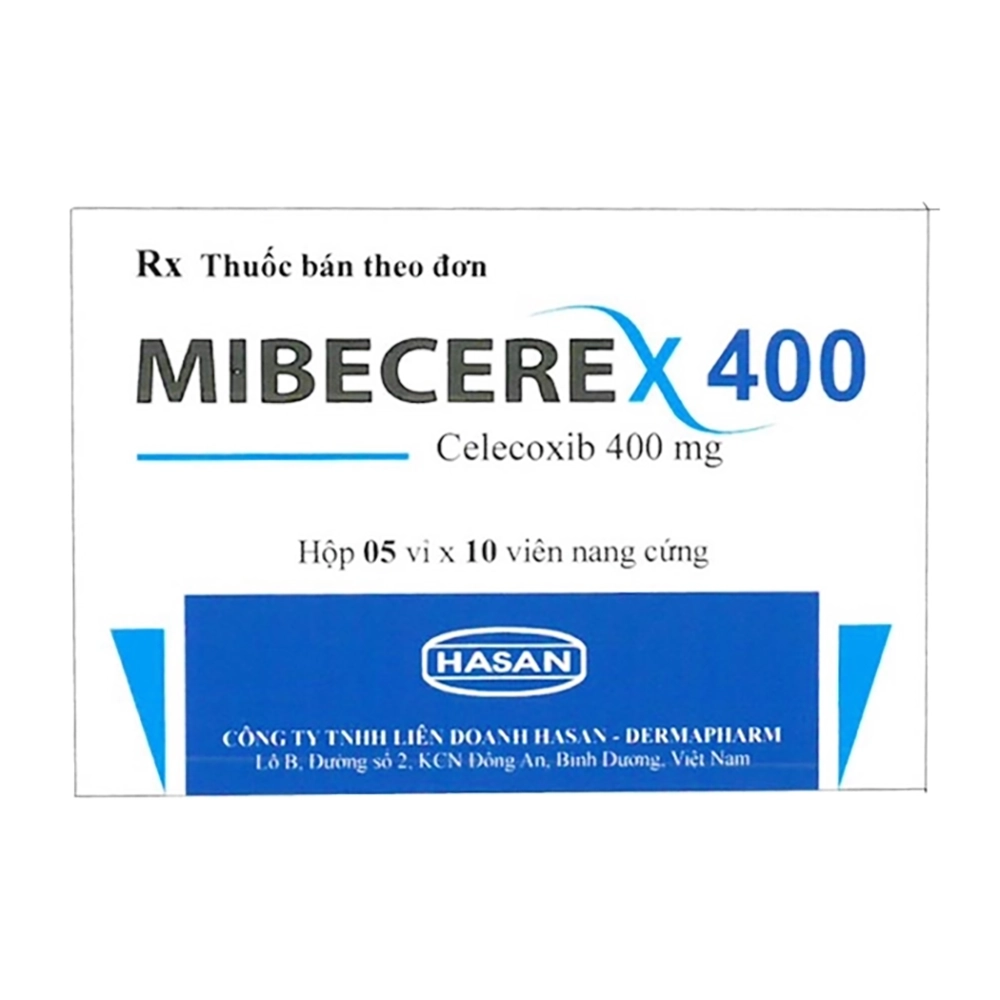 Mibecerex 400 mg (Celecoxib 400mg) Hasan 5 vỉ x 10 viên