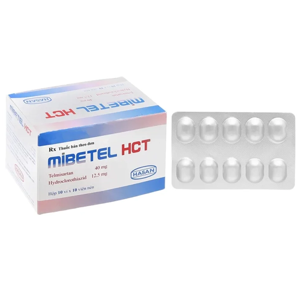 Mibetel HCT 40mg/12.5mg Hasan 10 vỉ x 10 viên