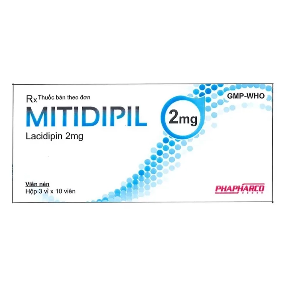 Mitidipil 2mg Phapharco 3 vỉ x 10 viên