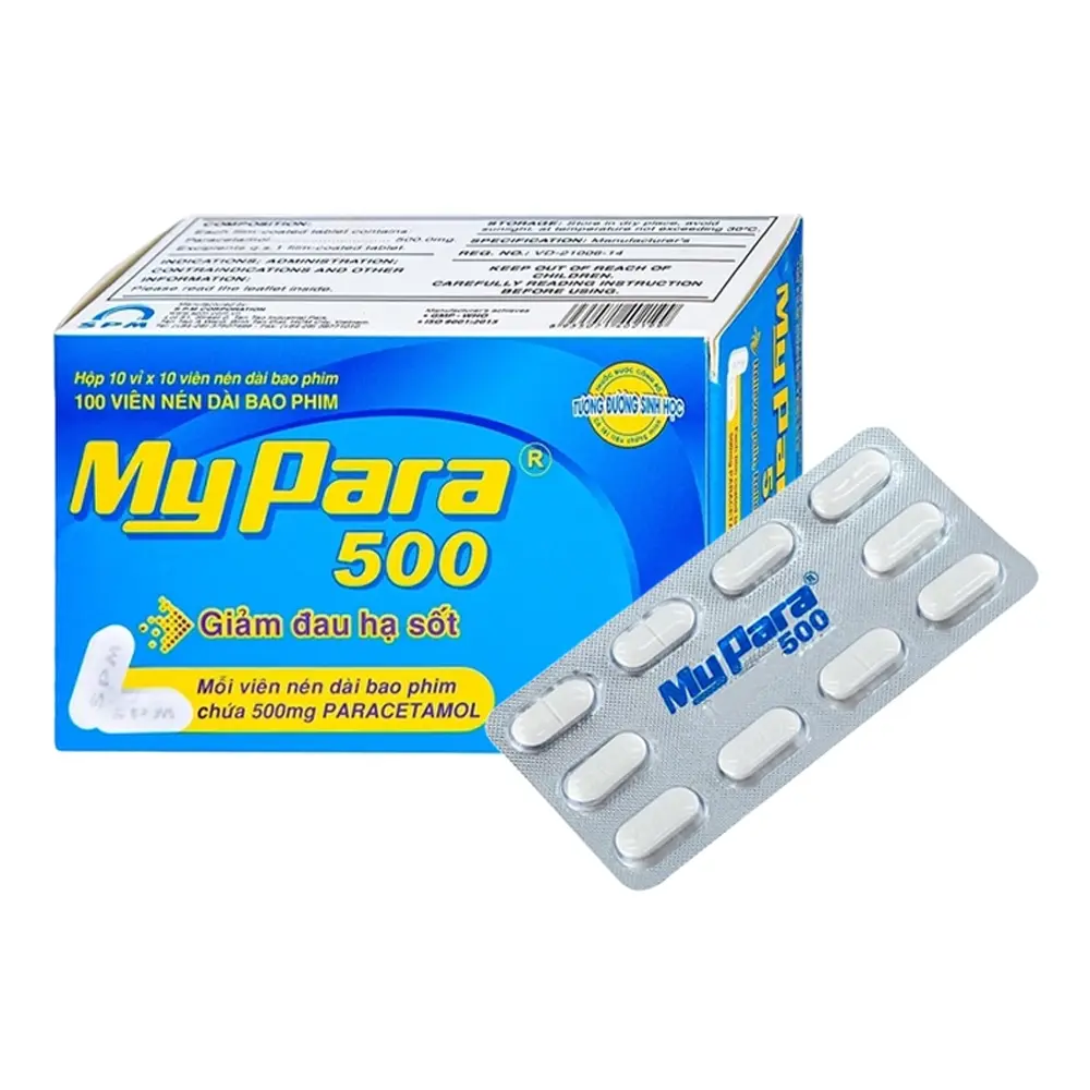 MyPara 500 mg S.P.M 10 vỉ x 10 viên