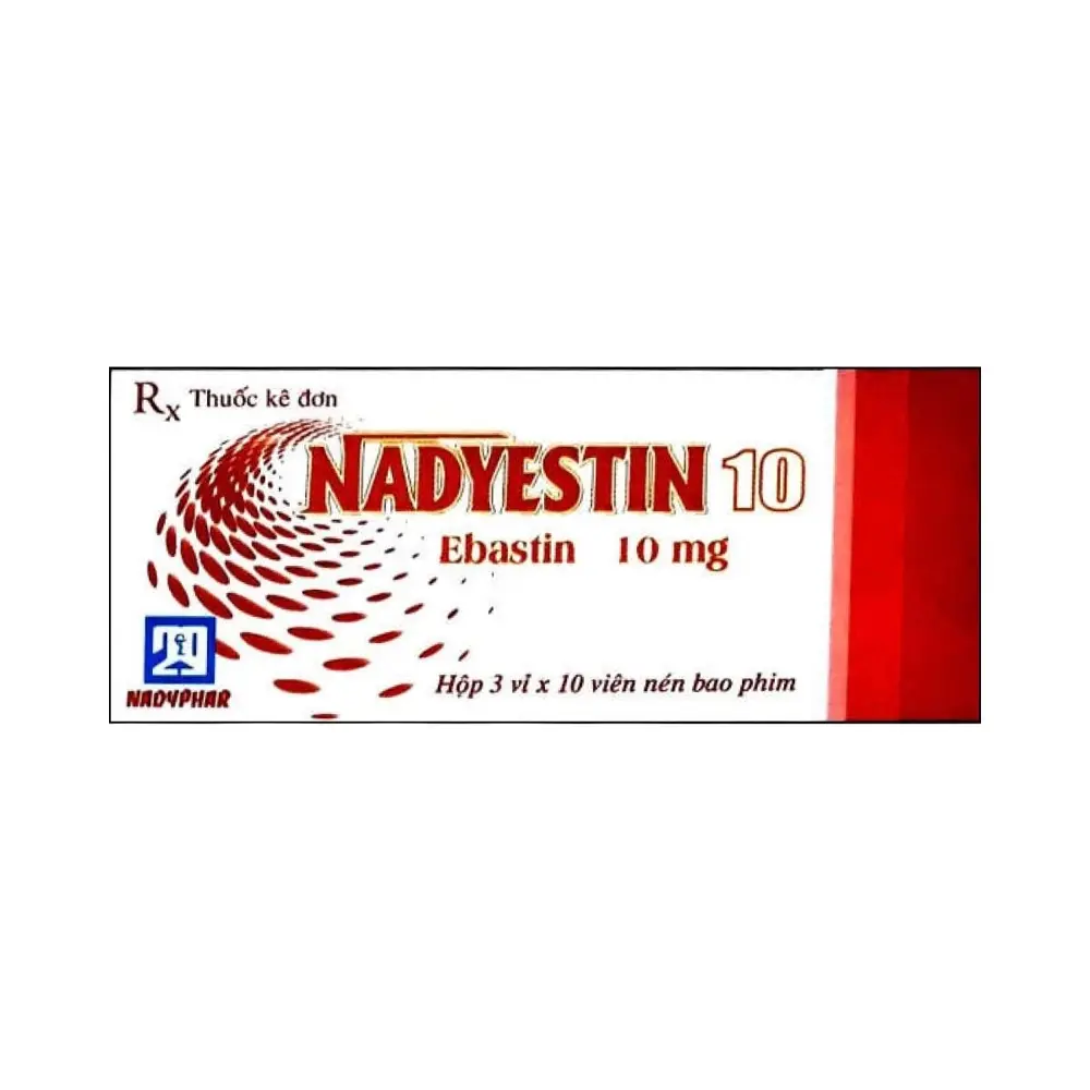 Nadyestin 10 Nadyphar 3 vỉ x 10 viên