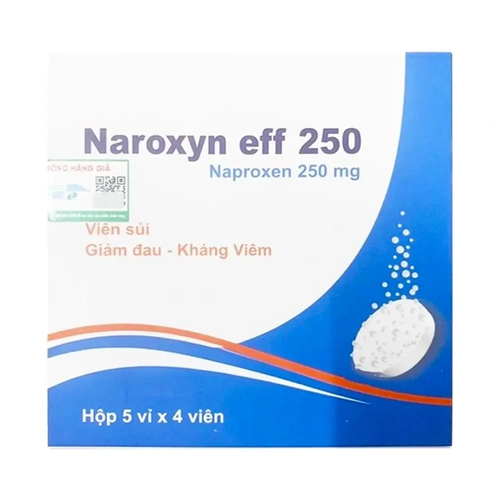 Naroxyn Eff 250 Hà Nam 5 vỉ x 4 viên