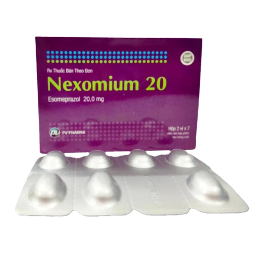 Nexomium 20 Phúc Vinh - Hộp 2 vỉ x 7 viên