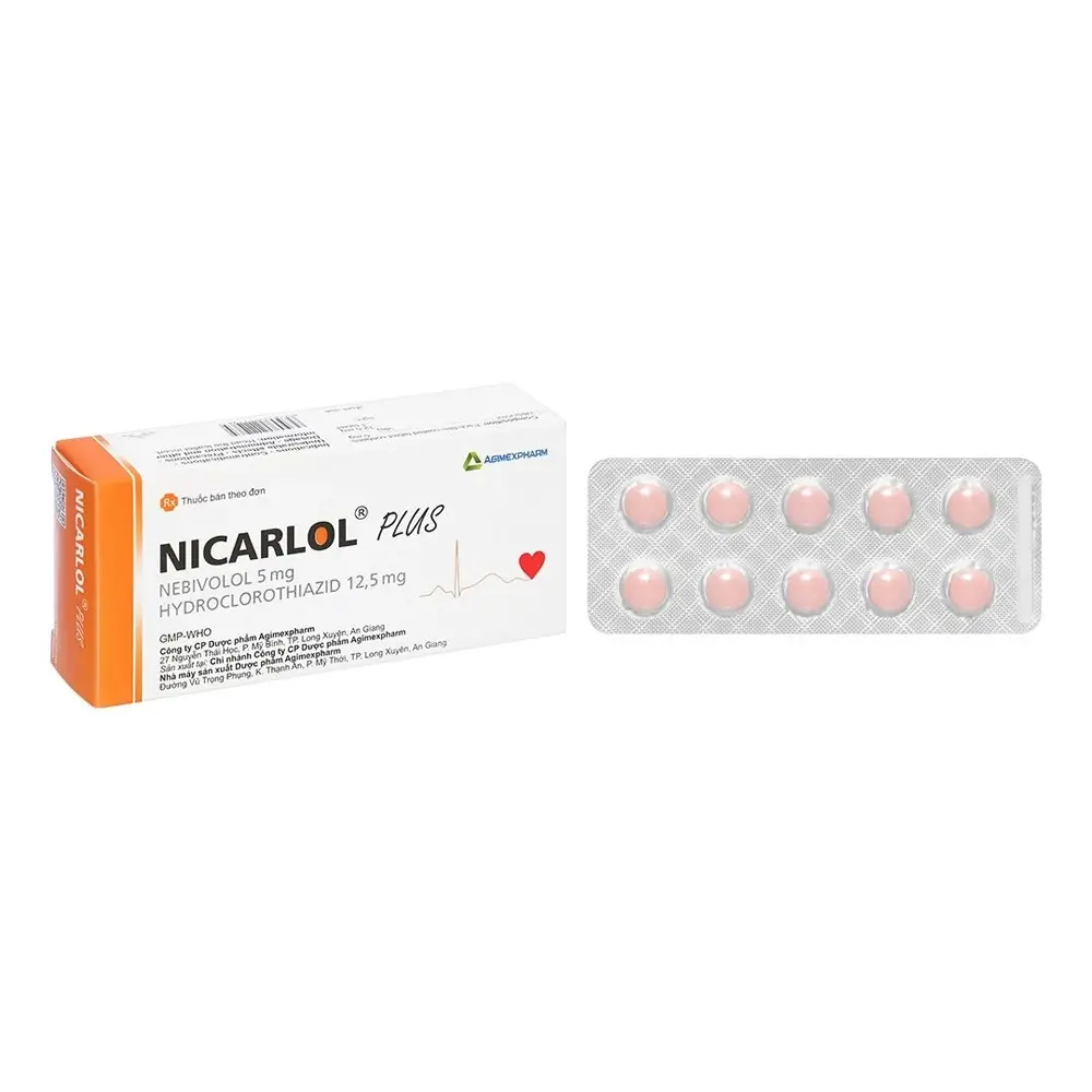 Nicarlol Plus Agimexpharm 3 vỉ x 10 viên