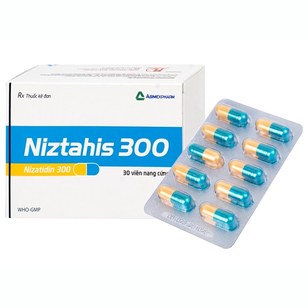Niztahis 300 (Nizatidin 300mg) Agimexpharm 3 vỉ x 10 viên