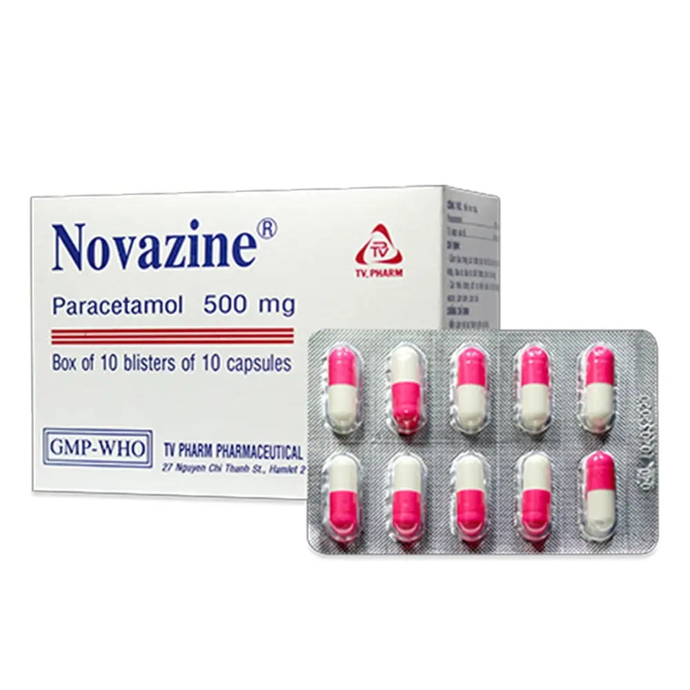 Novazine 500 mg TV.Pharm 10 vỉ x 10 viên