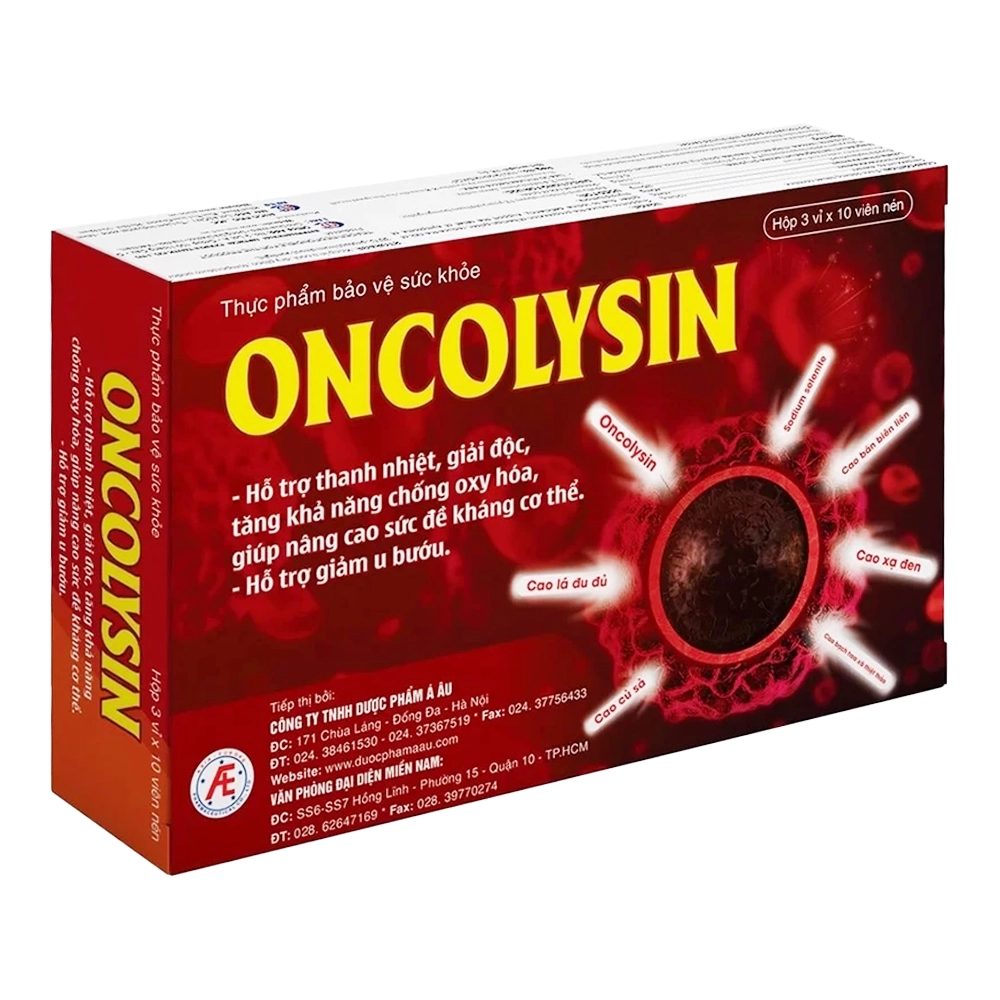 Oncolysin 3 vỉ x 10 viên