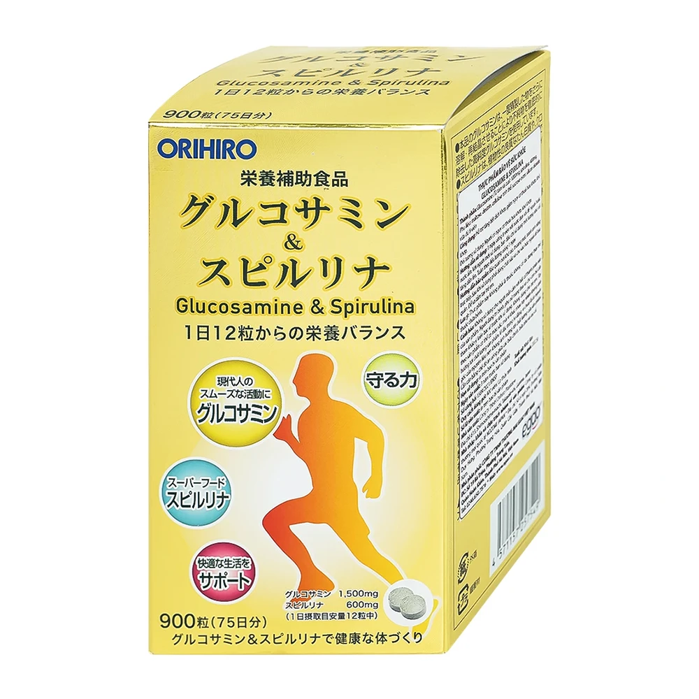 Orihiro Glucosamine & Spirulina Orihiro 900 Viên - 2