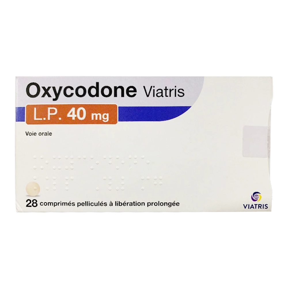 Oxycodone Viatris 40mg, Hộp 2 vỉ x 14 viên