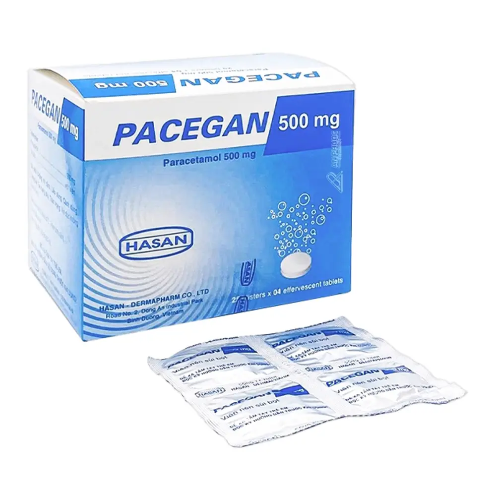 Pacegan 500 mg Hasan 25 vỉ x 4 viên