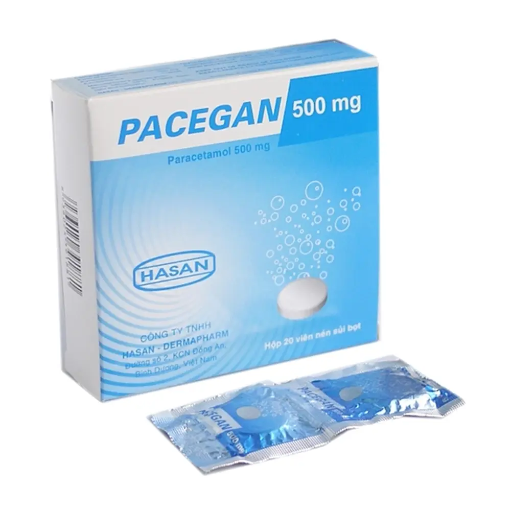 Pacegan 500 mg Hasan 10 vỉ x 2 viên