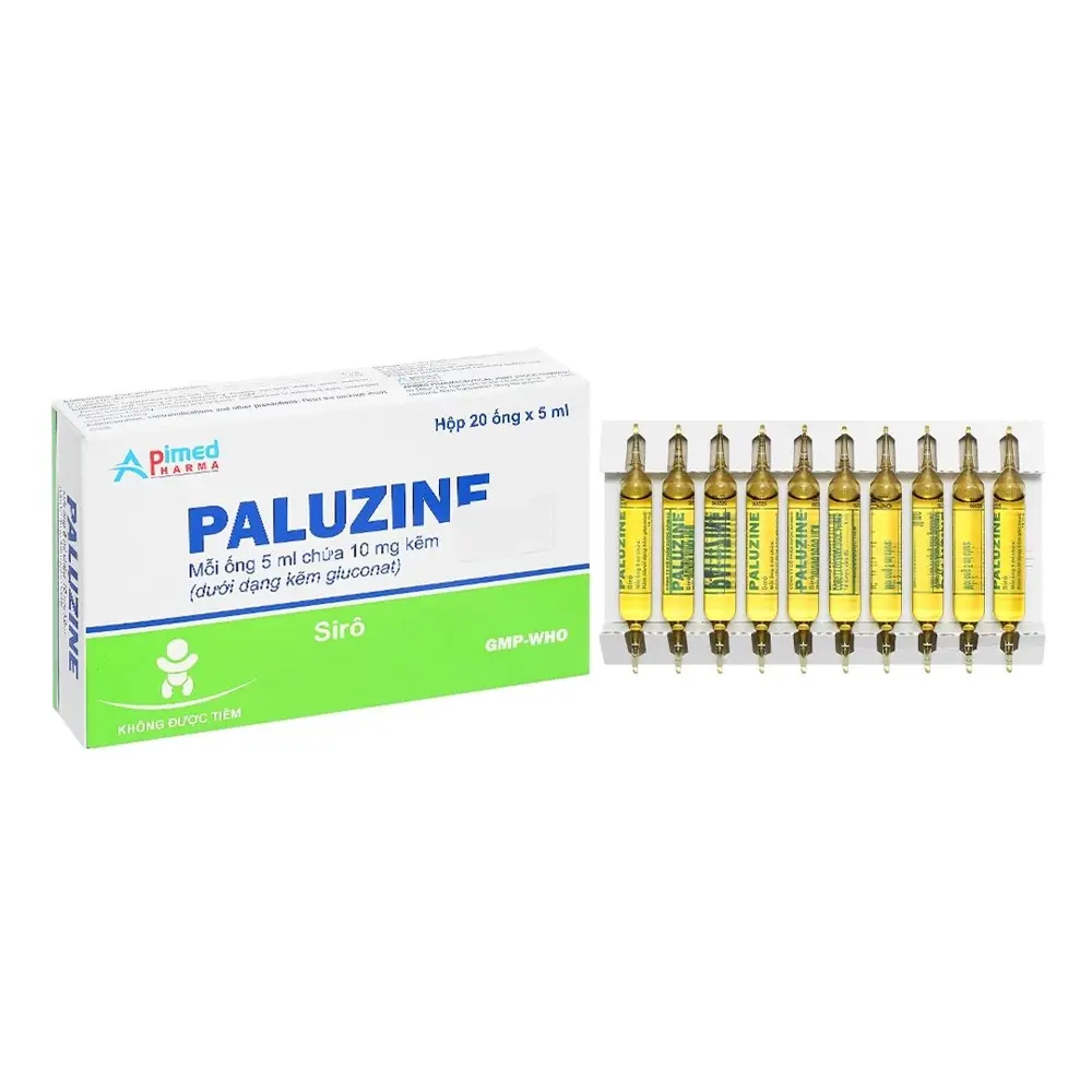 Paluzine (Kẽm 10 mg) Apimed 20 ống x 5ml