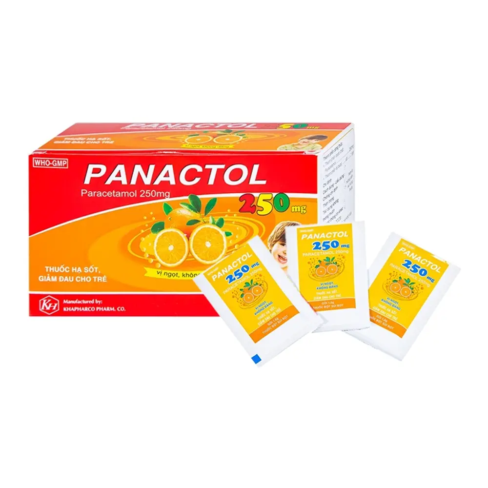 Panactol 250 mg Khapharco 48 gói x 1.5g