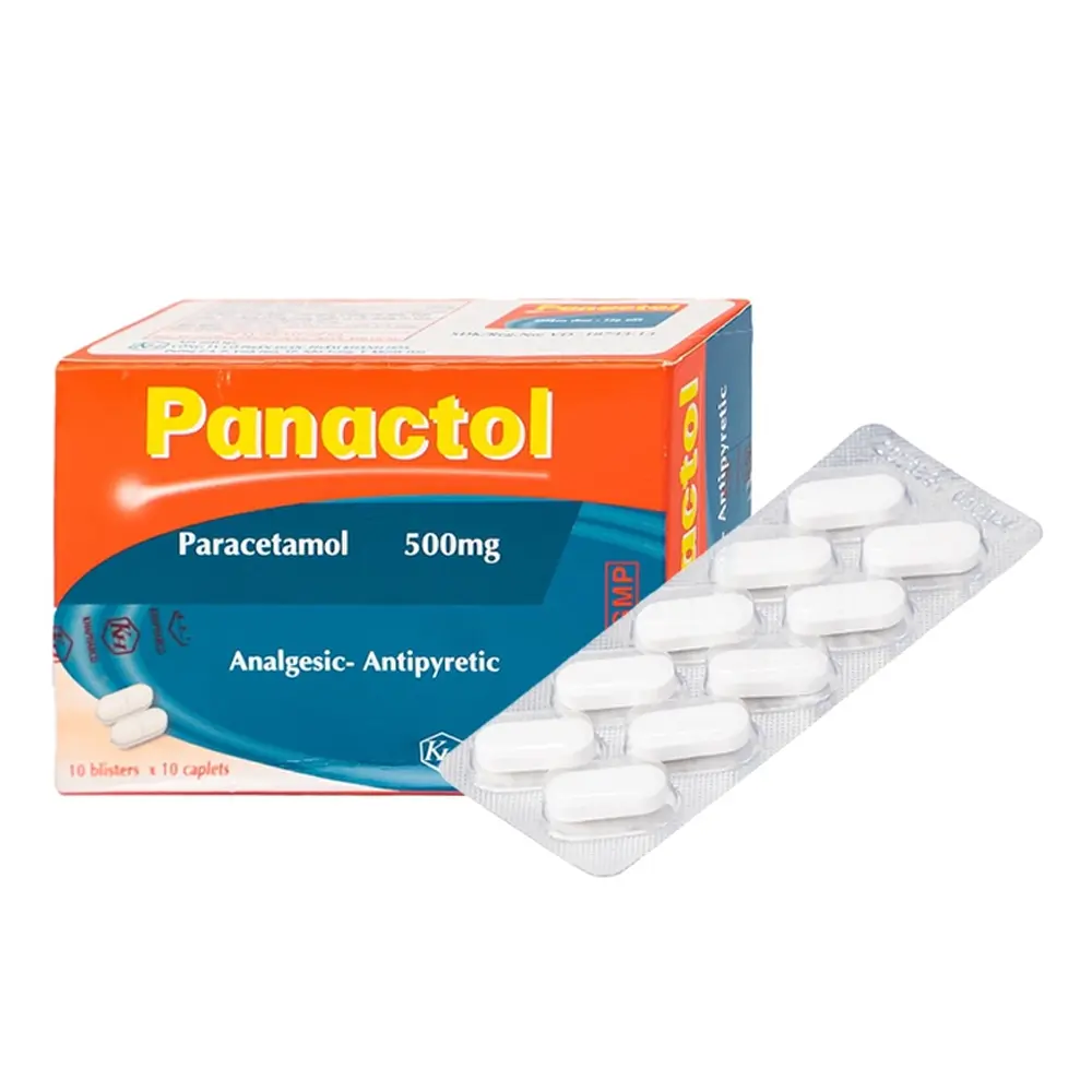 Panactol 500 mg Khapharco 10 vỉ x 10 viên
