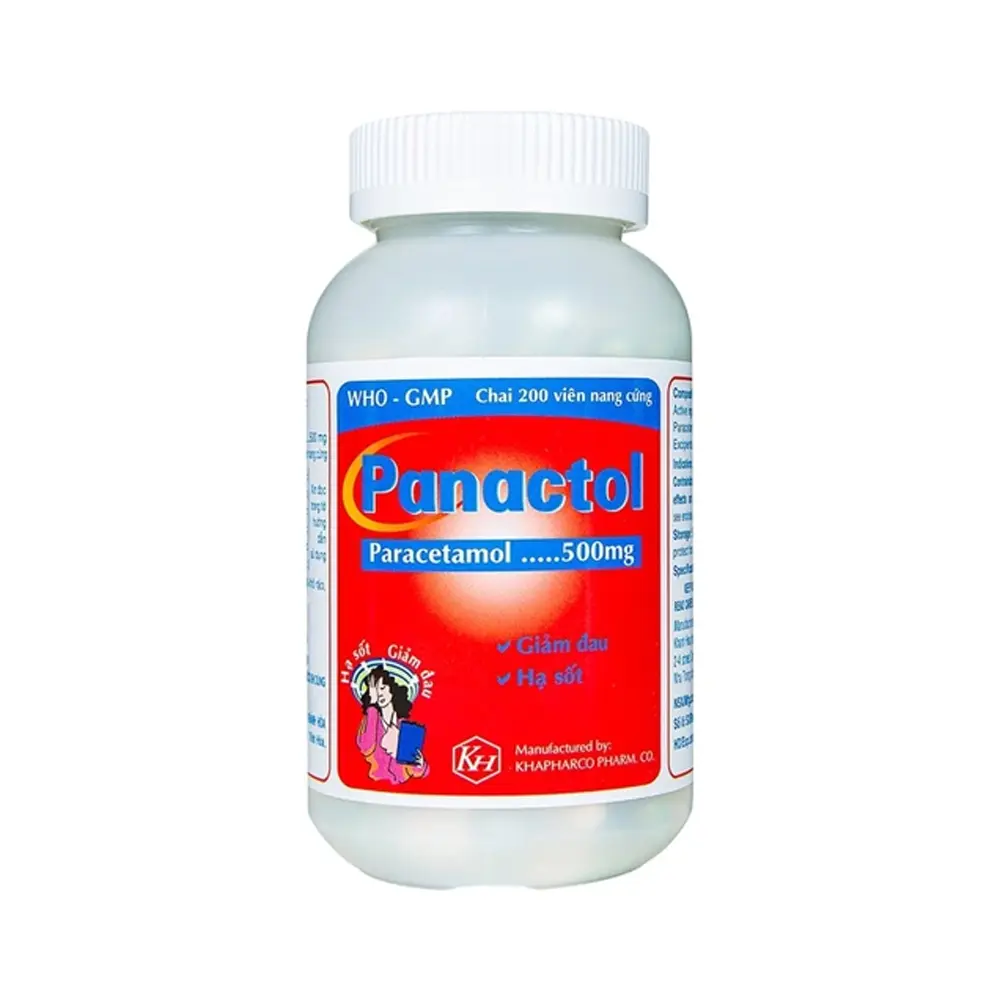 Panactol 500 mg Khapharco chai 200 viên