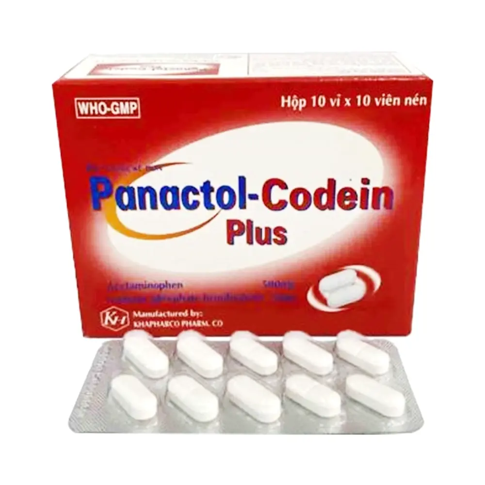 Panactol-Codein Plus Khapharco 10 vỉ x 10 viên