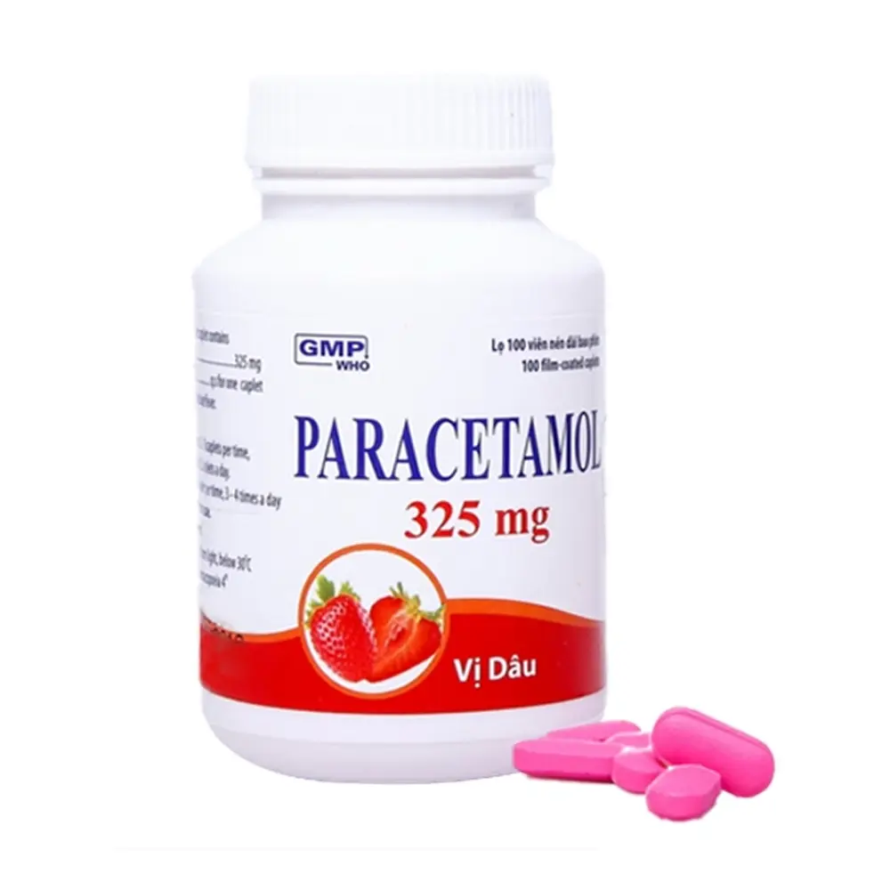 Paracetamol 325 mg Mediplantex 1 lọ x 100 viên