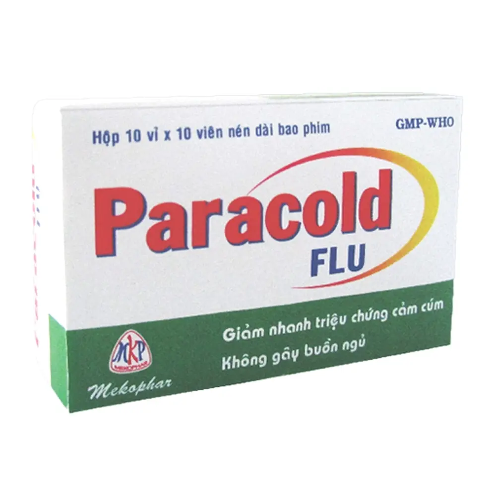 Paracold Flu Mekophar 10 vỉ x 10 viên