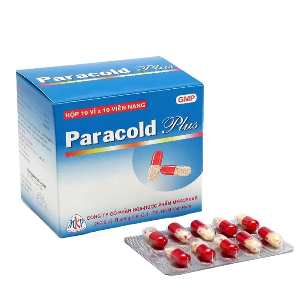 Paracold Plus Mekophar 10 vỉ x 10 viên