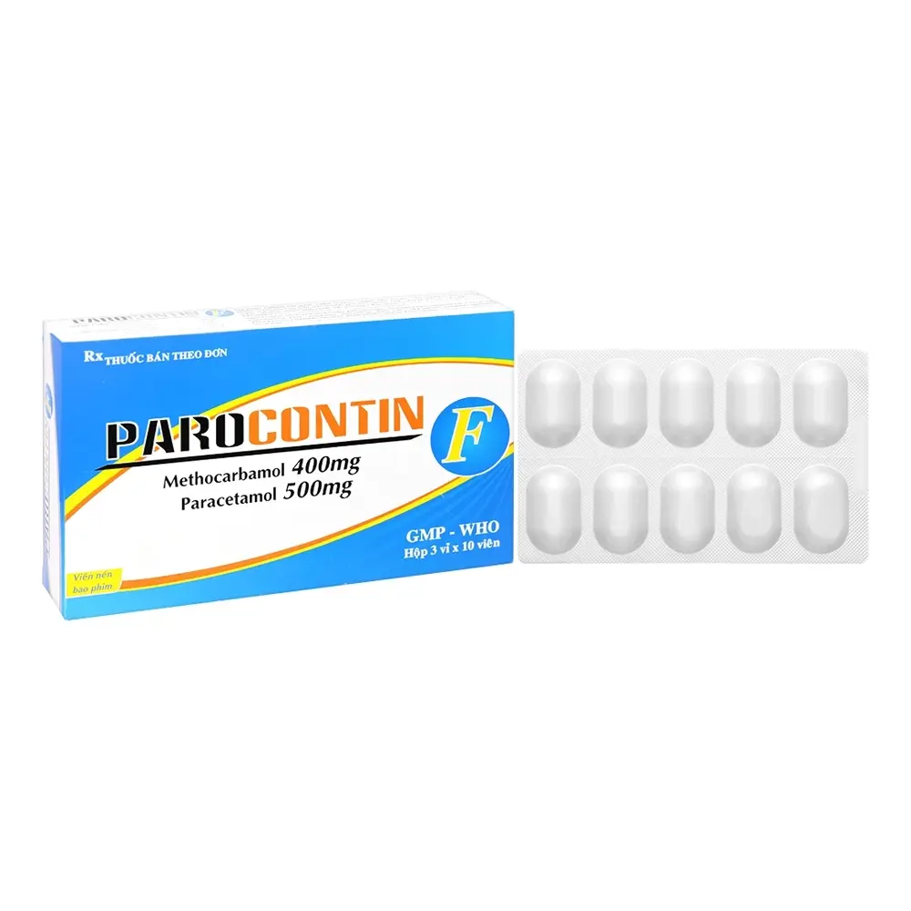 Parocontin F Tipharco 3 vỉ x 10 viên