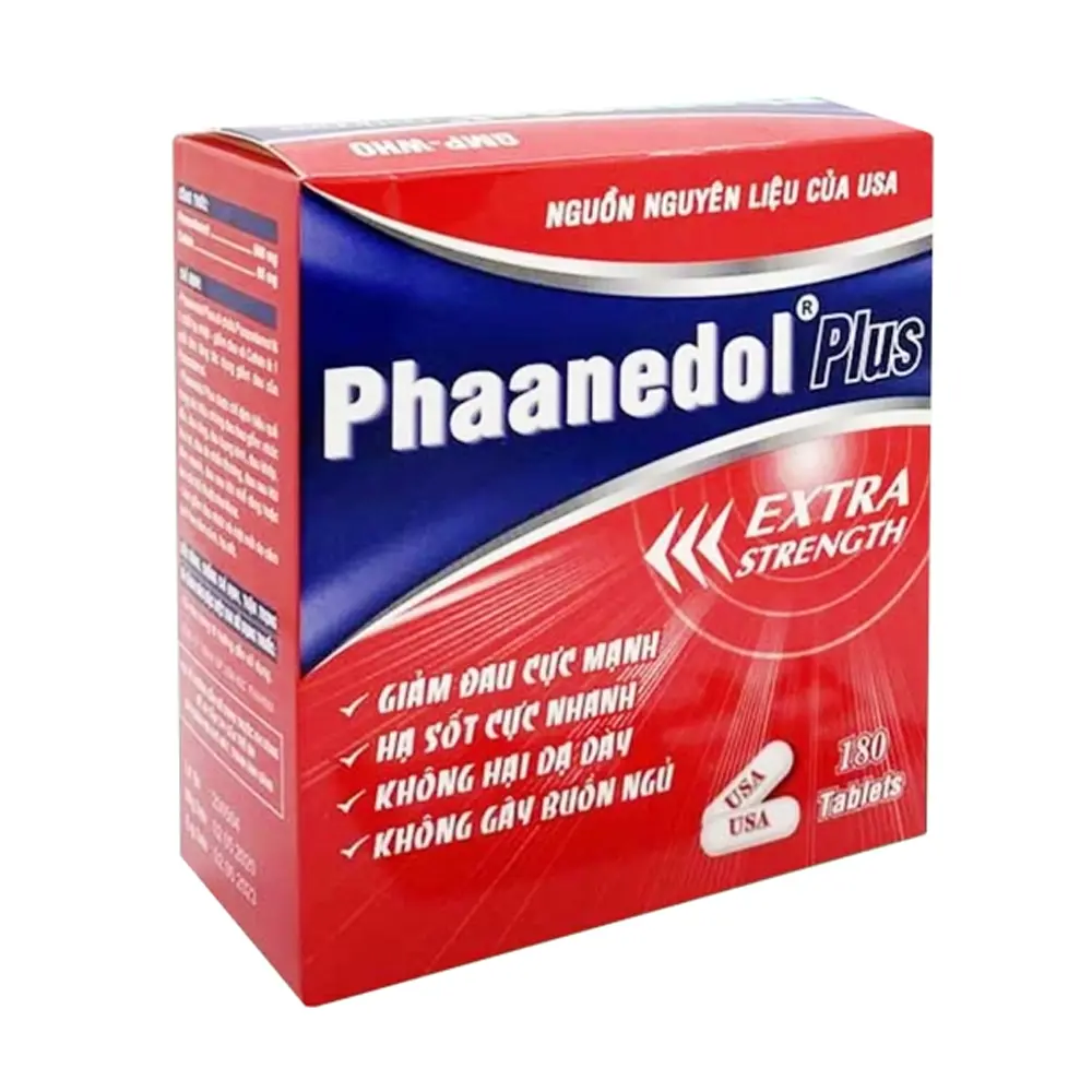 Phaanedol Plus USA-NIC Pharma 15 vỉ x 12 viên
