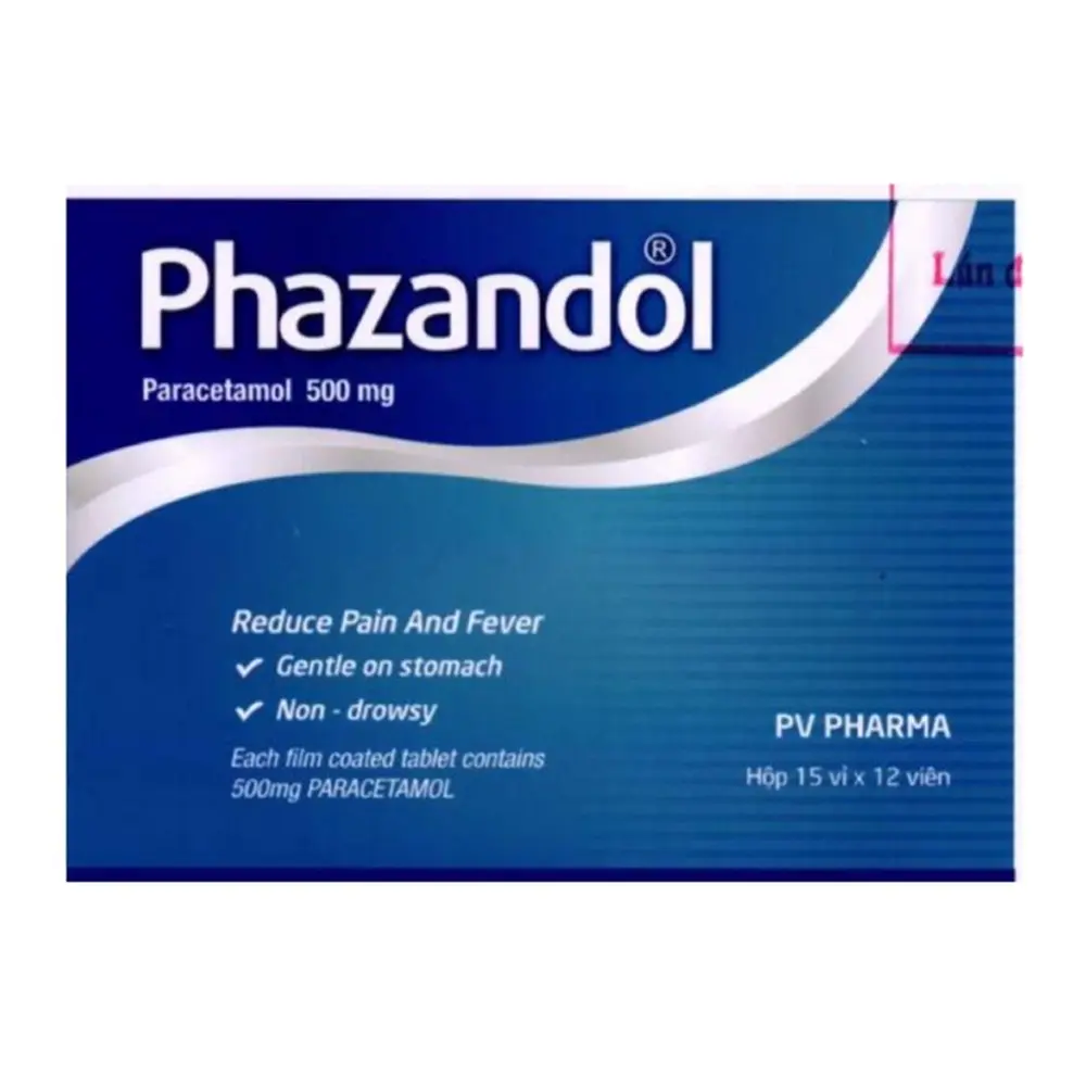 Phazandol 500 mg Phúc Vinh 15 vỉ x 12 viên