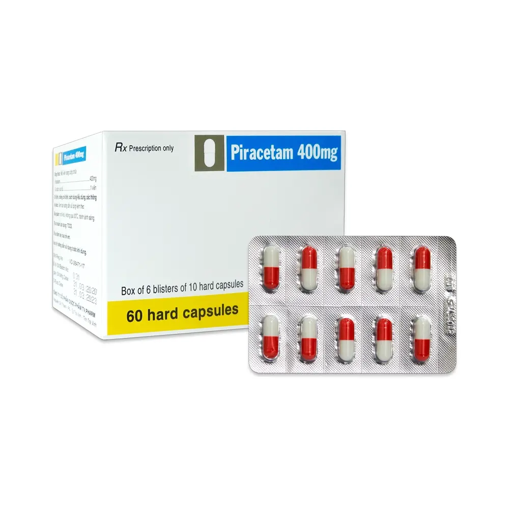Piracetam 400 mg TV.Pharm 6 vỉ x 10 viên
