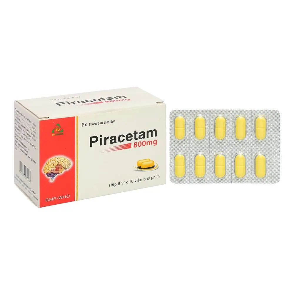 Piracetam 800 mg TV.Pharm 6 vỉ x 10 viên