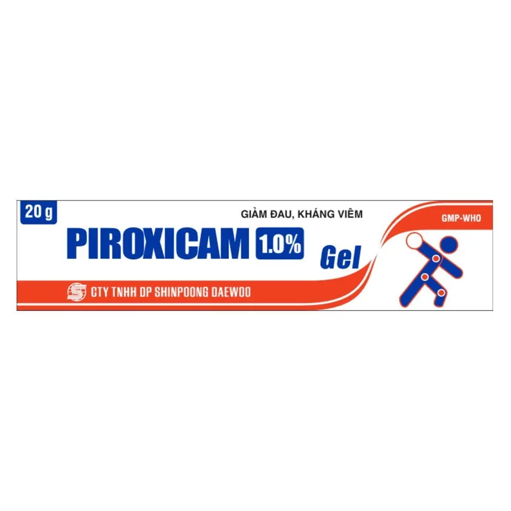 Piroxicam 1.0% Shinpoong 1 tuýp x 20g