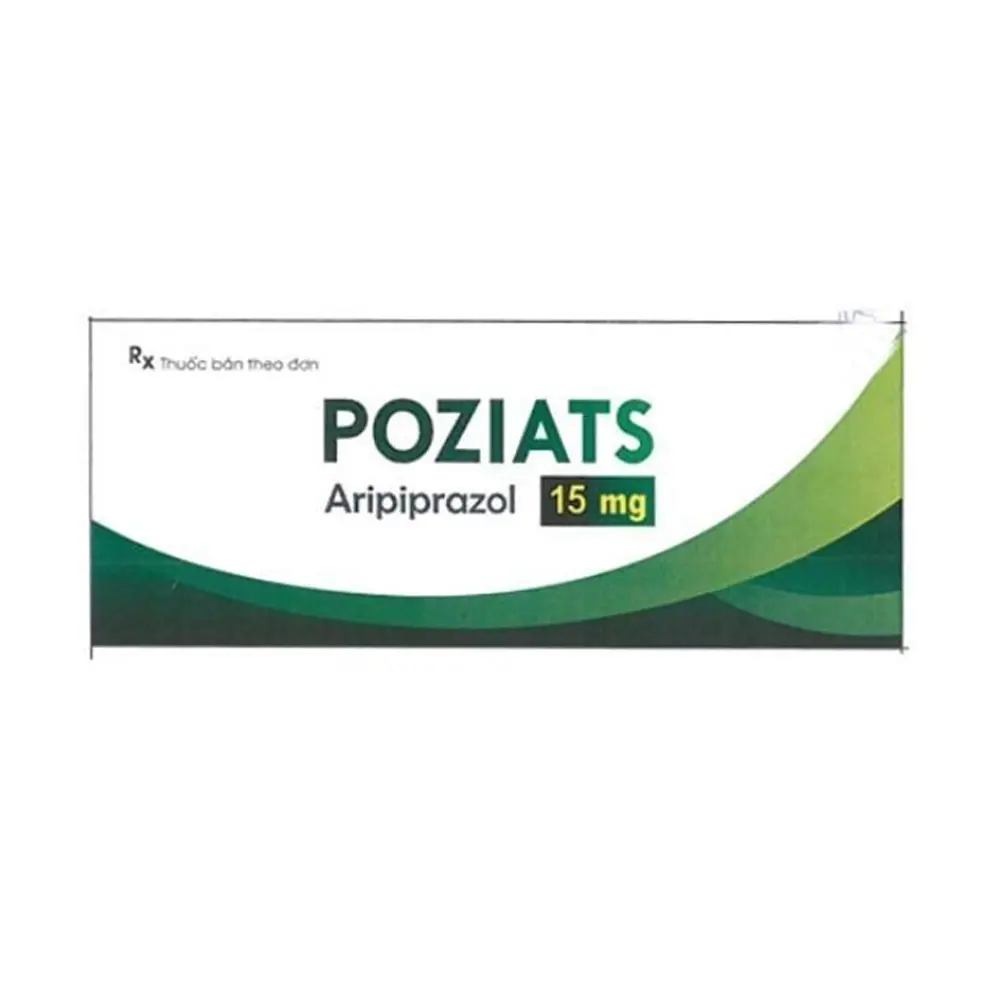 Poziats 15 (Aripiprazole 15 mg) Medisun 3 vỉ x 10 viên