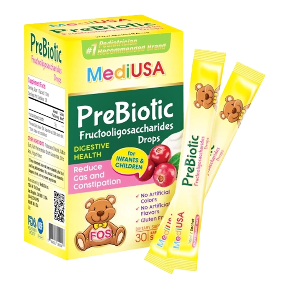 Probiotic Fructooligosaccharides Drops MediUSA 30 gói