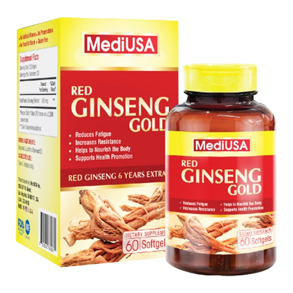 Red Ginseng Gold MediUSA 60 viên