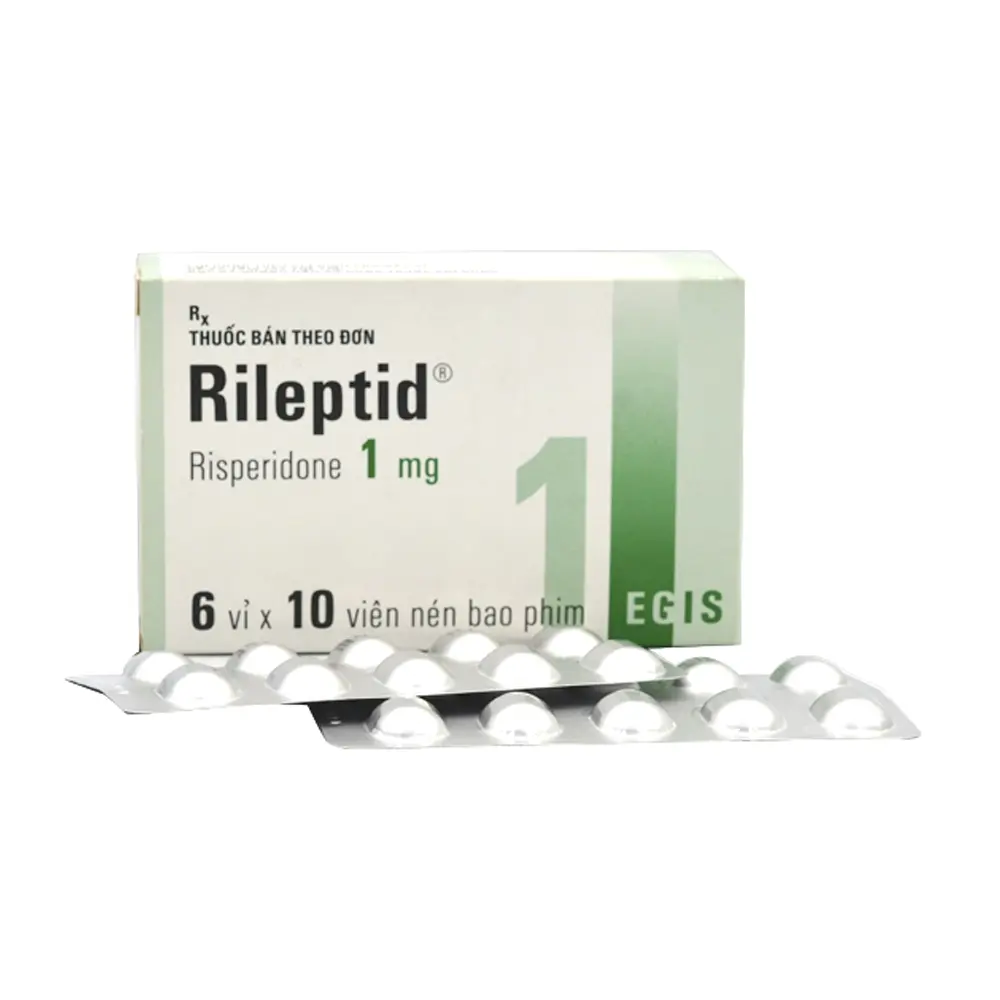 Rileptid 1 (Risperidon 1 mg) EGIS 6 vỉ x 10 viên