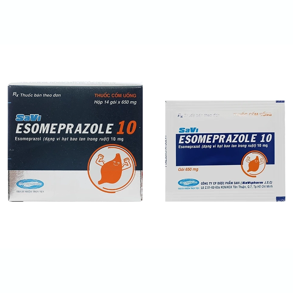 Savi Esomeprazole 10 Savipharm 14 gói x 0.65g
