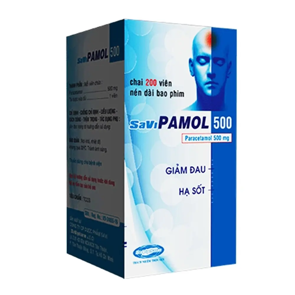 SaViPamol 500 Savi chai 200 viên