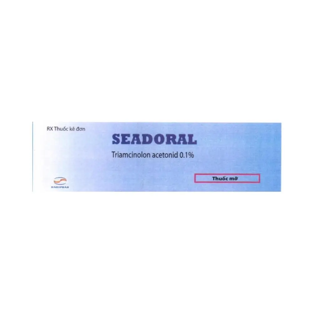 Seadoral 0.1% (Triamcinolon acetonid 3 mg) Hadiphar 1 tuýp x 3g