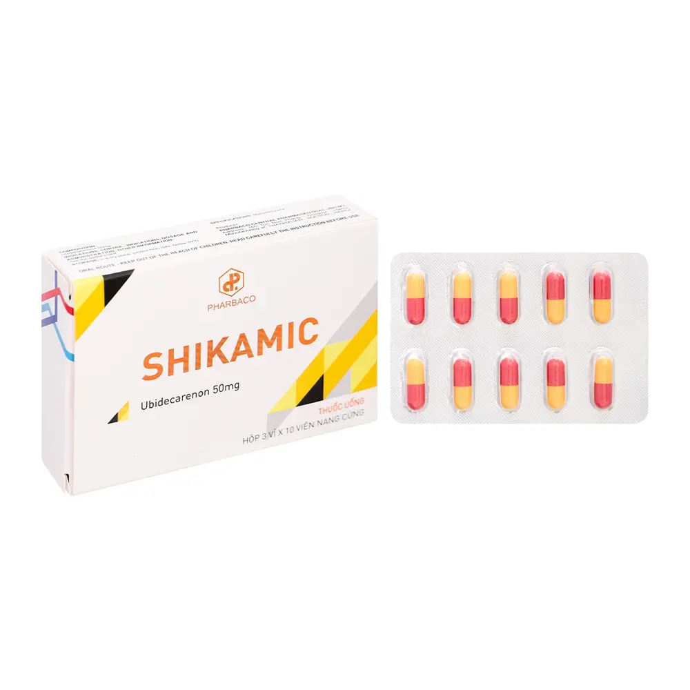 Shikamic 50 mg Pharbaco 3 vỉ x 10 viên