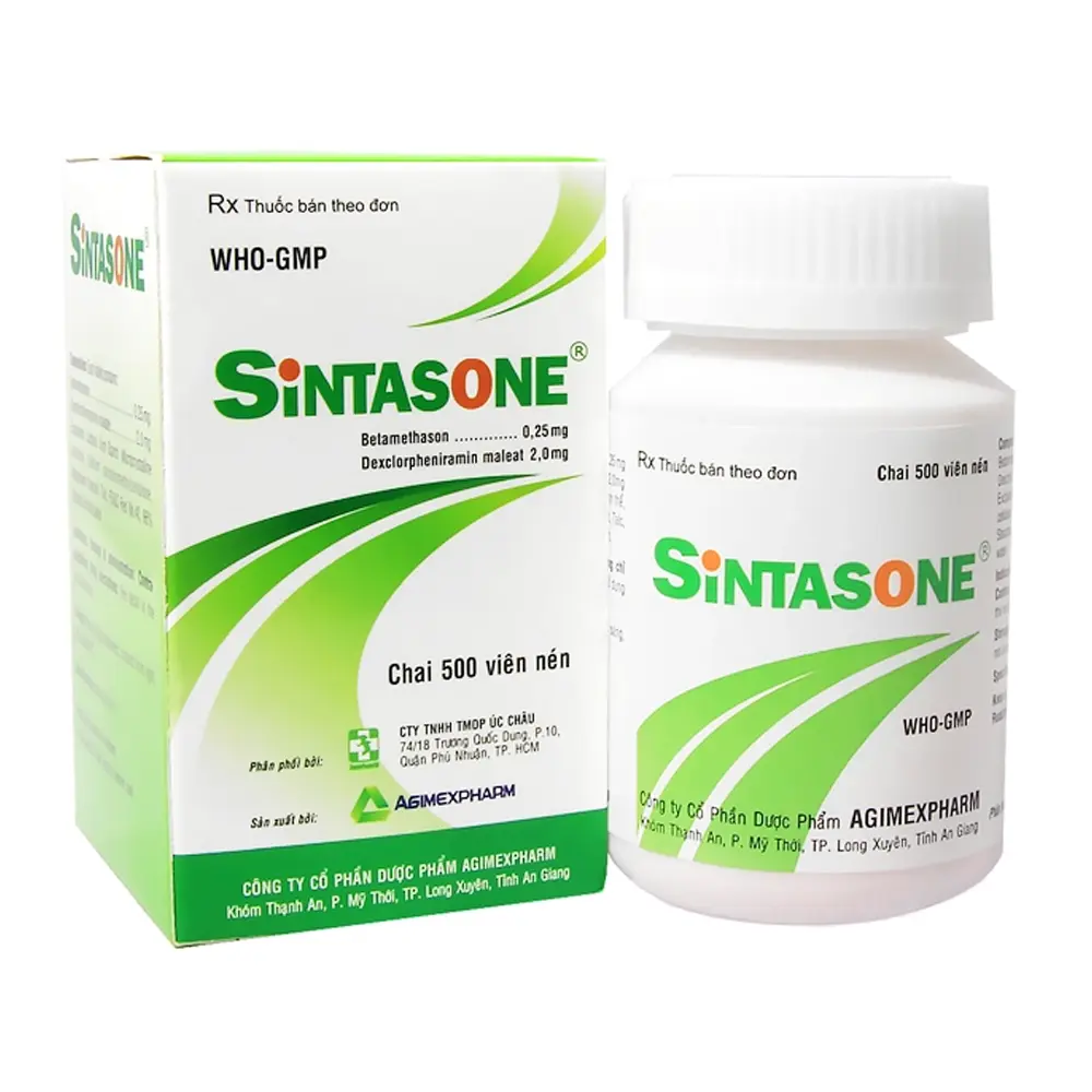 Sintasone Agimexpharm chai 500 viên