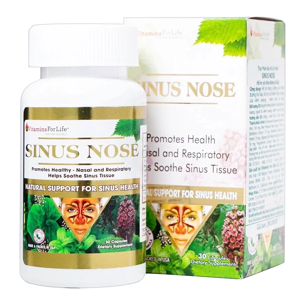 Sinus Nose Vitamins For Life 30 viên
