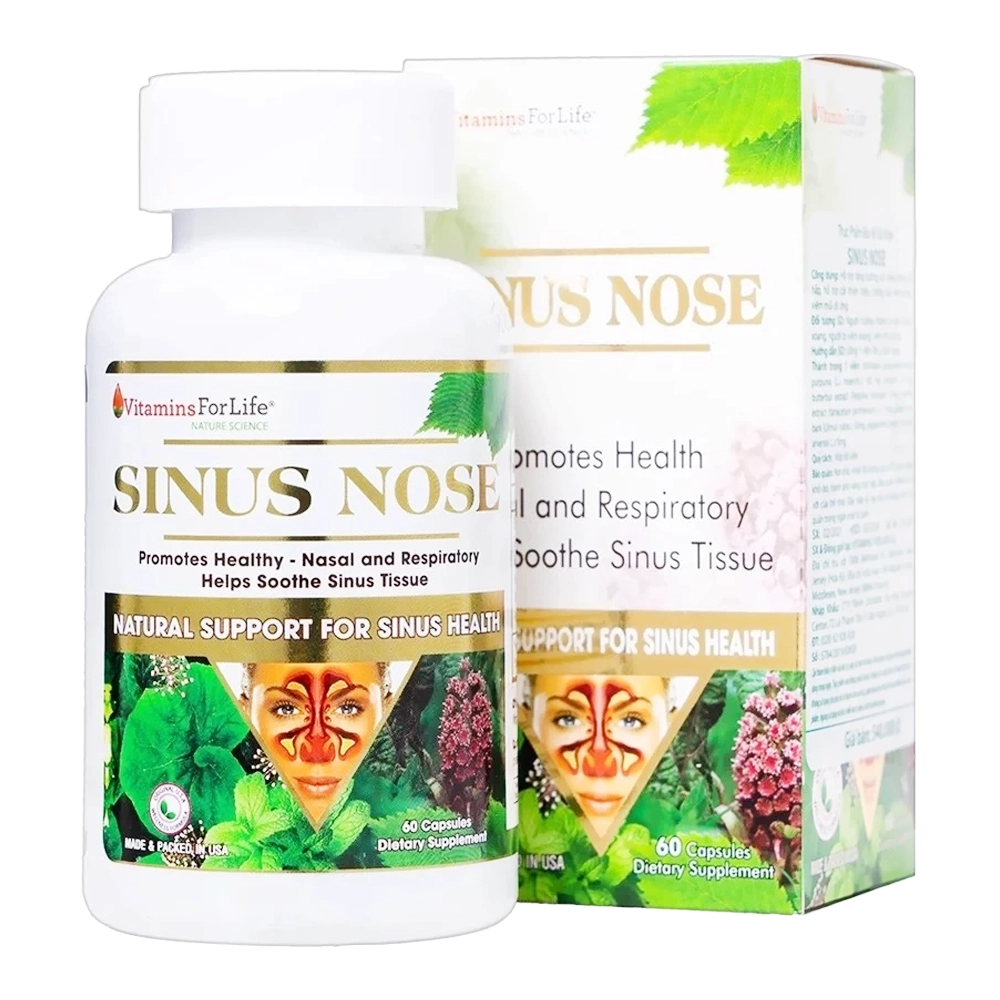 Sinus Nose Vitamins For Life 60 viên