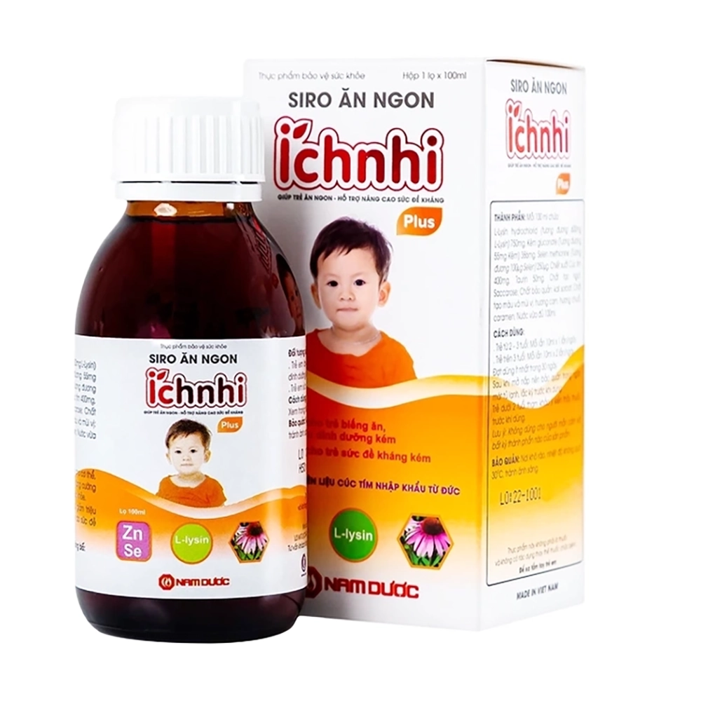 Siro Ăn Ngon Ích Nhi 100ml (Màu Cam)