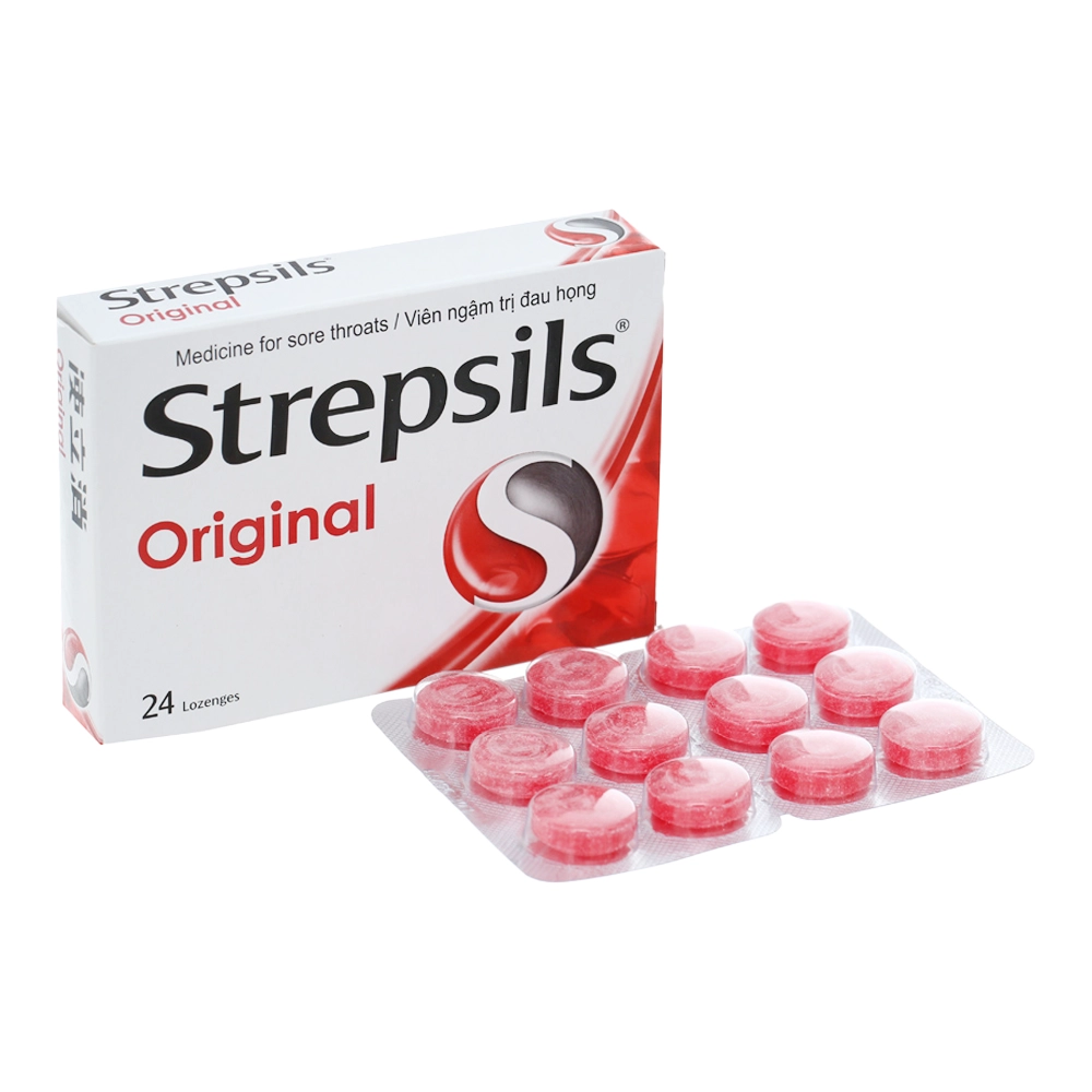 Strepsils Origanal Hộp 2 vỉ x 12 viên