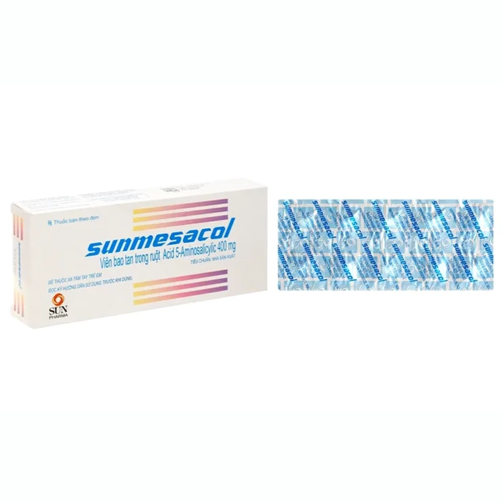 Sunmesacol 400mg Sun Pharma 5 vỉ x 10 viên
